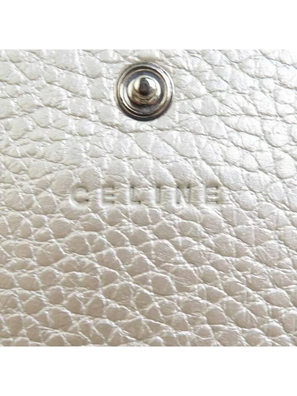 Celine Card Case Card Holders Silver